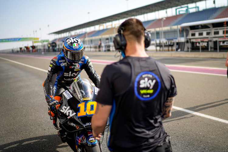 MotoGP-Rookie Luca Marini in Losail