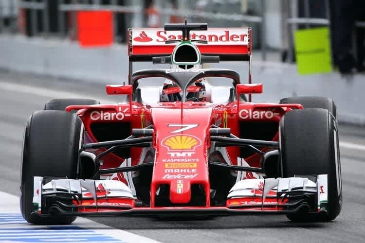 Kimi Räikkönen mit dem Halo