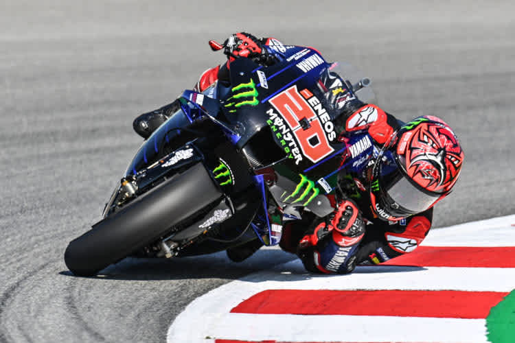 MotoGP-WM-Leader Fabio Quartararo in Aktion