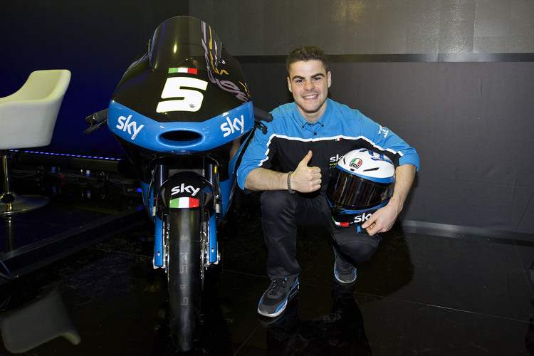 Romano Fenati tritt 2015 wieder für das Sky Racing Team VR46 auf KTM an