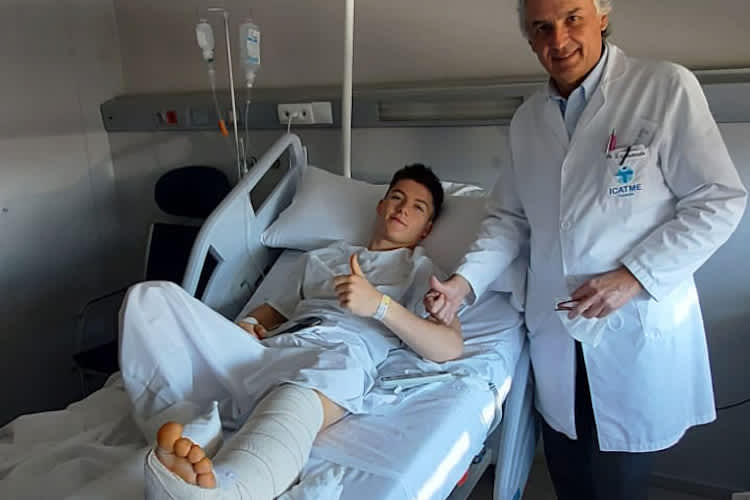 Holgado mit Dr. Ignacio Ginebreda