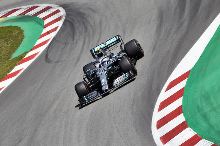 Valtteri Bottas, schnellster Mann am ersten Barcelona-Testtag