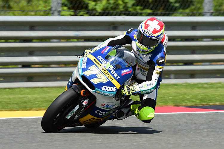 Dominique Aegerter auf der Kalex des Teams Technomag Interwetten