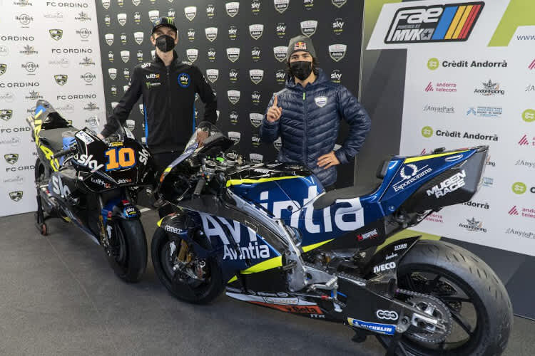 Luca Marini und Enea Bastianini mit ihren Ducati