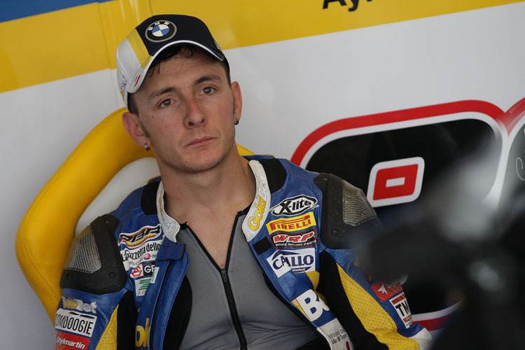 BMW-Italia-Pilot Ayrton Badovini in Aragon