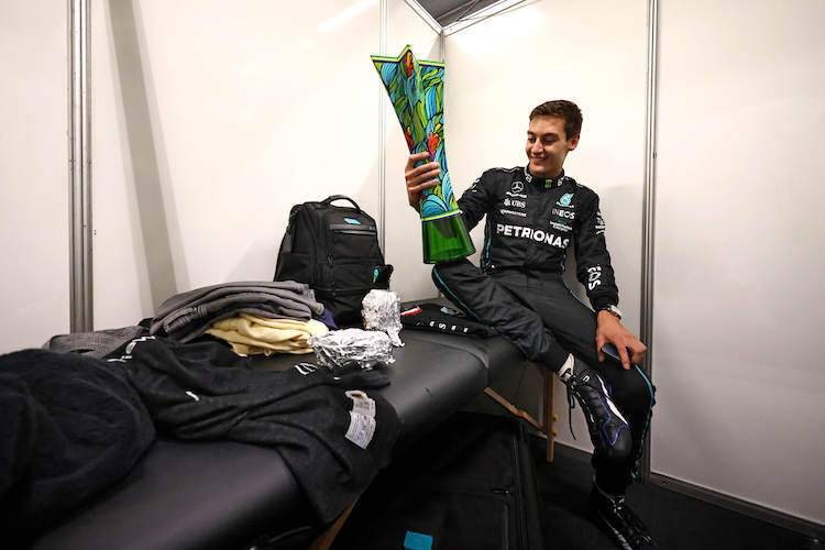 George Russell nach seiner tollen Leistung in Brasilien