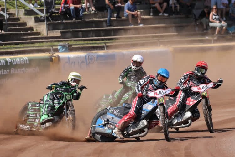 Die Landshuter fuhren meistens vorne