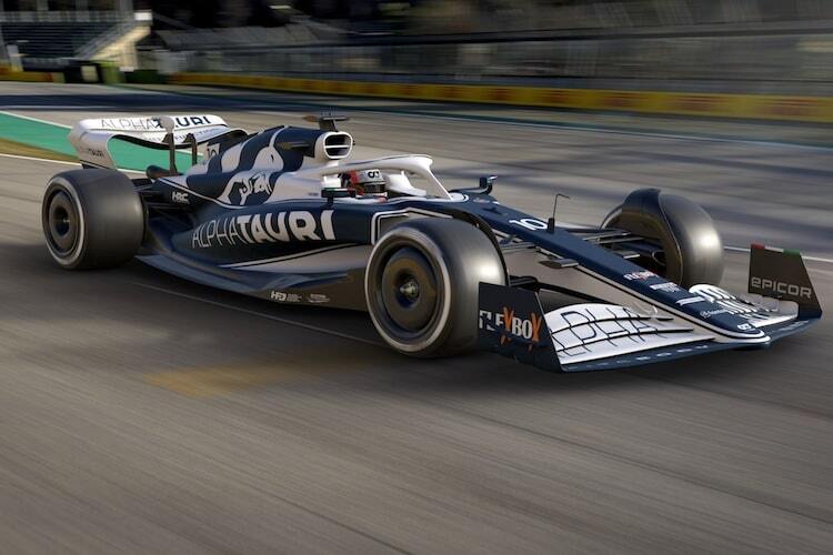 Eine Computergrafik des neuen AlphaTauri AT03