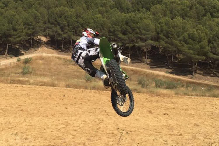 Yonny Hernandez beim Motocross-Training