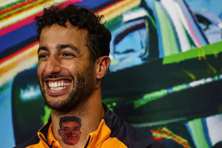 Daniel Ricciardo überraschte mit seinem Fake-Tattoo von Lando Norris 
