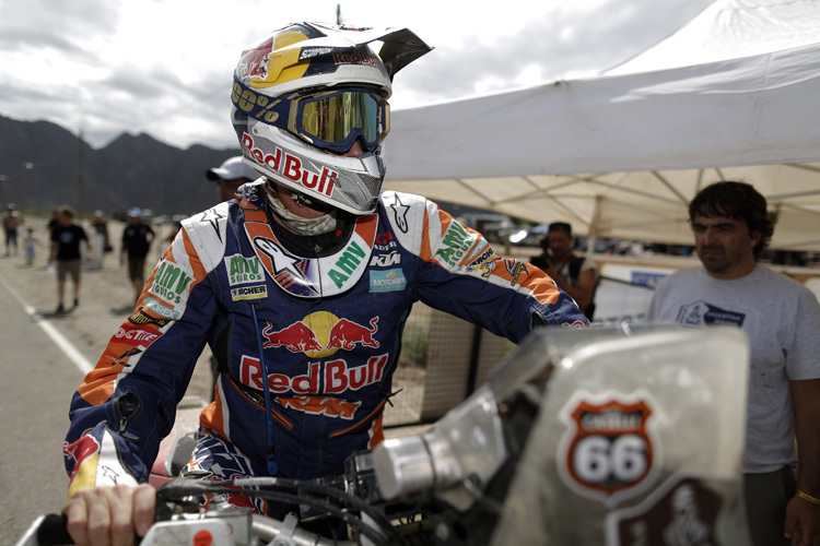 Marc Coma (KTM) jubelte über seinen zweiten Etappensieg