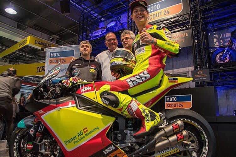 Das neue Team: Crew-Chief Gruschka, Siegrist, Kiefer und Aegerter