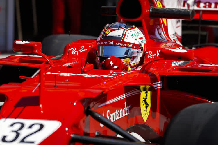 Charles Leclerc im Ferrari
