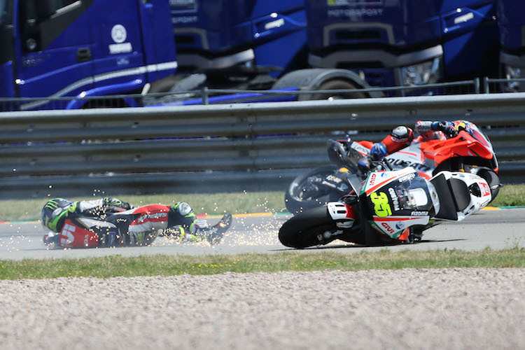 Cal Crutchlow musste auf dem Sachsenring einen Sturz einstecken