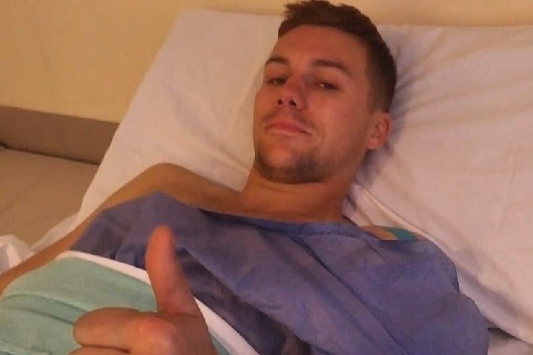 Florian Marino im Krankenhaus in San Juan