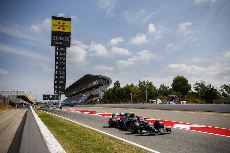 Valtteri Bottas war im ersten Training in Barcelona der Schnellste