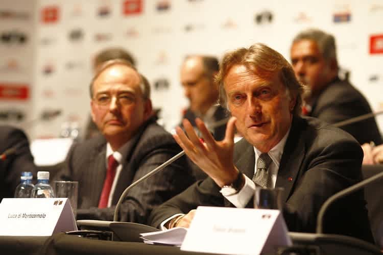 FOTA-Chef Luca Montezemolo (Ferrari) ist nicht erfreut.