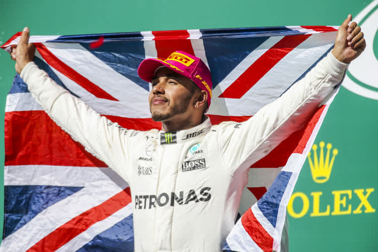 Lewis Hamilton nach seinem Sieg in Austin (Texas)