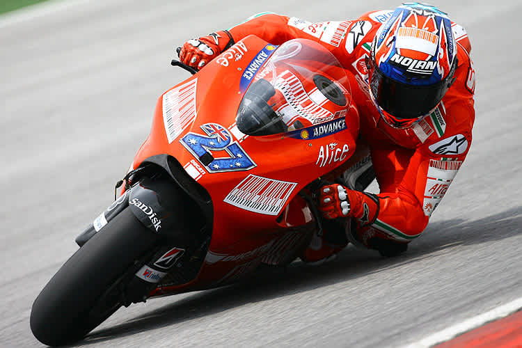 Casey Stoner: 0,3 sec zurück