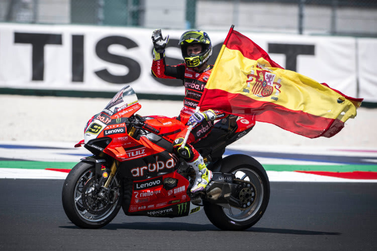 Alvaro Bautista gewann für Ducati 63 Superbike-WM-Läufe