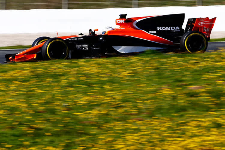 Fernando Alonso im McLaren-Honda