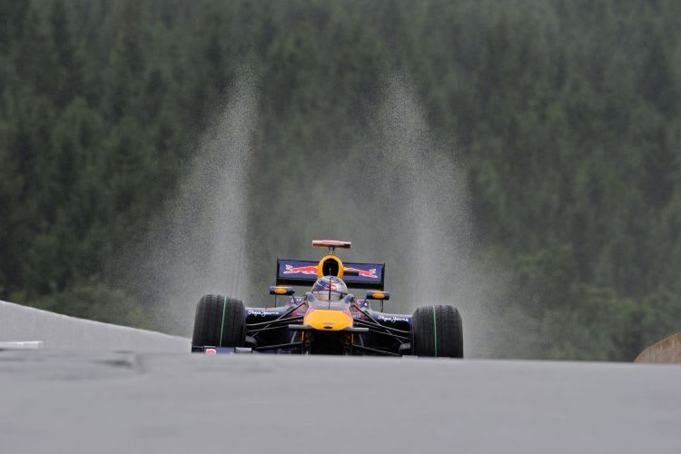 Es war sehr nass in Belgien