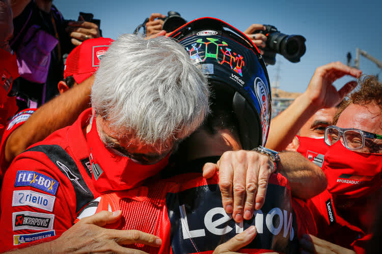 Pecco Bagnaia ließ Dall'Igna viermal einen Sieg bejubeln 