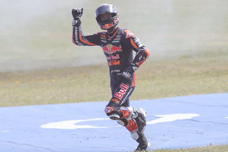 Jose Antonio Rueda tanzte nach seinem Sieg