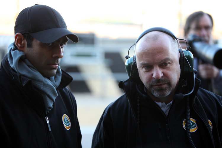 Karun Chandhok, Lotus-Cheftechniker Mike Gascoyne