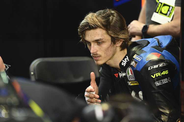 Luca Marini verbrachte den Freitag in seiner Box