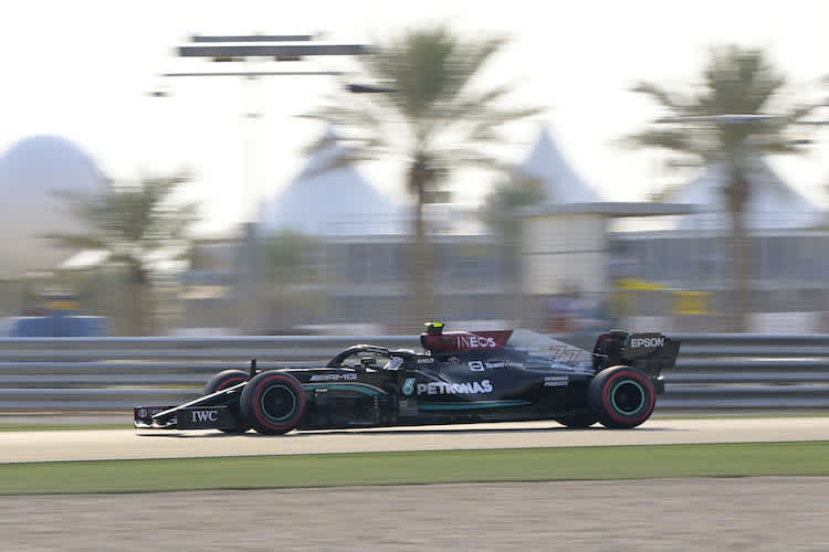 Auch im dritten freien Training in Katar blieb Valtteri Bottas der Schnellste
