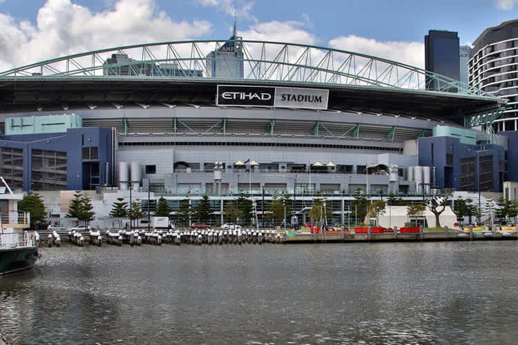 Das Etihad Stadium in Melbourne
