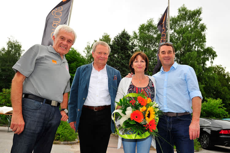 Zwickl, Dr. Porsche, Rosanne und Nigel Mansell