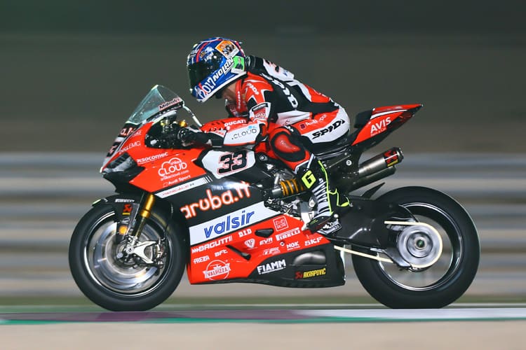 Marco Melandri konnte seine Ducati in Katar kaum bändigen