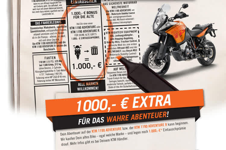 Wer sich für eine KTM 1190 Adventure entscheidet, profitiert