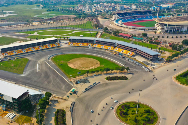 Die Rennanlage in Hanoi dürfte auf Monate verwaist bleiben