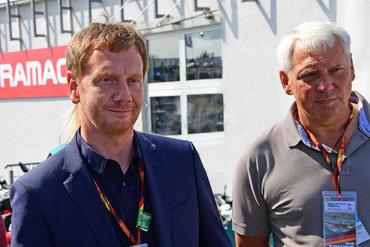 Ministerprädent Michael Kretschmer und Matthias Moser