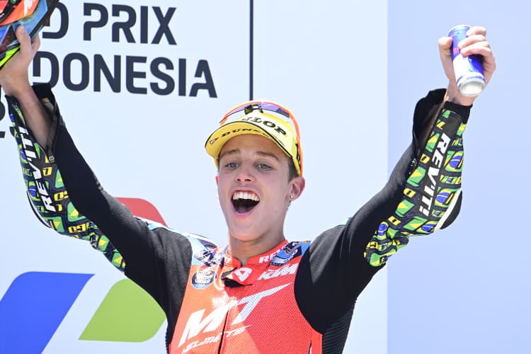 Diogo Moreira feierte am vergangenen Sonntag seinen ersten GP-Sieg