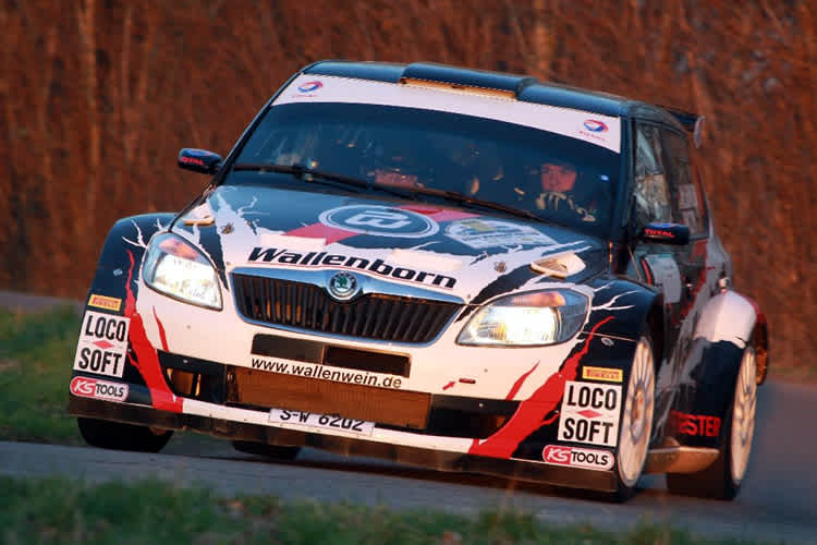 Mark Wallenwein im Skoda Fabia S2000