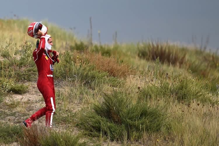Charles Leclerc nach dem Ausfall in Zandvoort