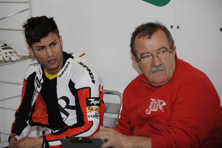 Mattia Pasini und Cheftechniker Mauro Noccioli