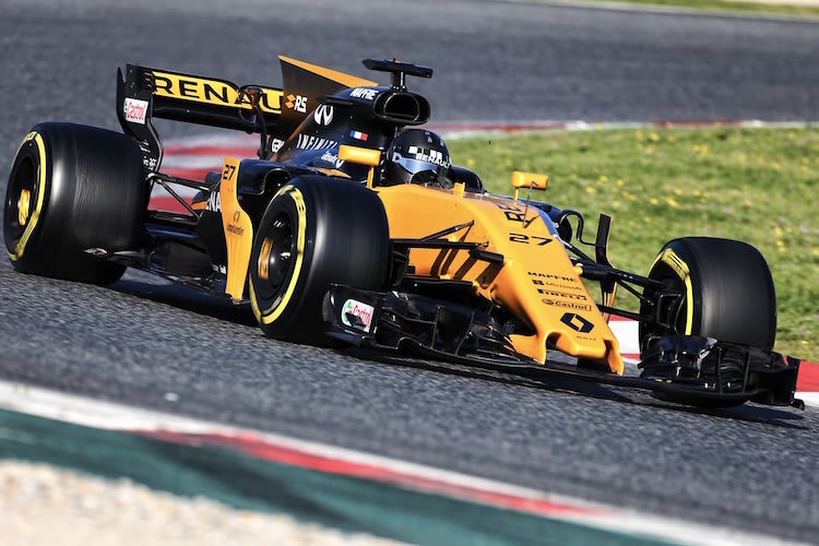 Nico Hülkenberg mit seinem Renault
