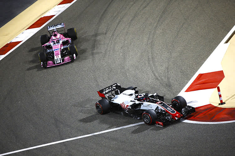 Bei Haas gegen Force India wird der wind rauer