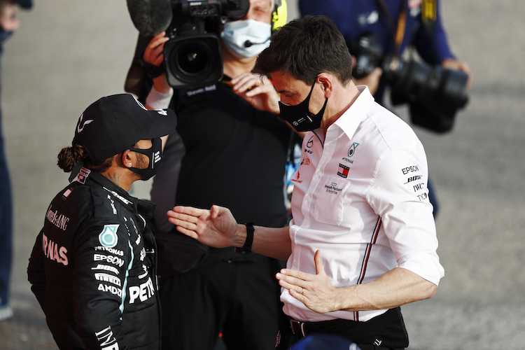 Lewis Hamilton und Toto Wolff