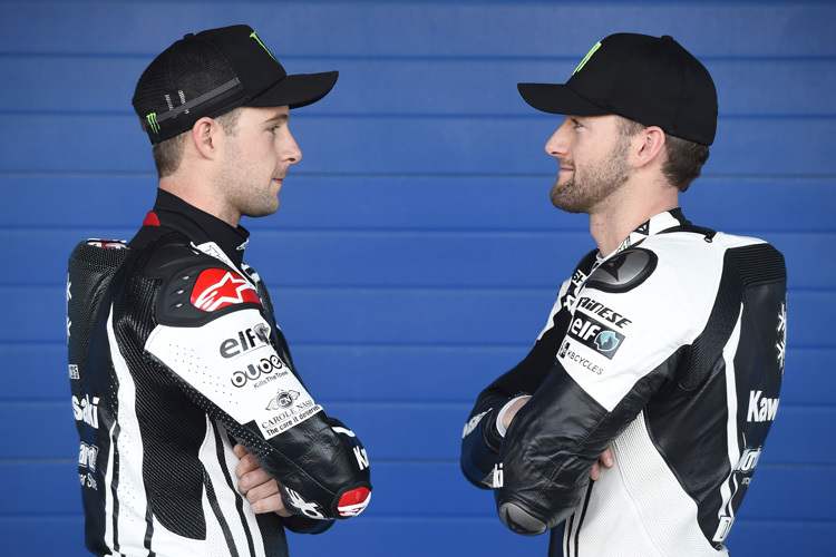 Jonathan Rea (li.) gegen Tom Sykes: Noch herrscht Ruhe bei Kawasaki