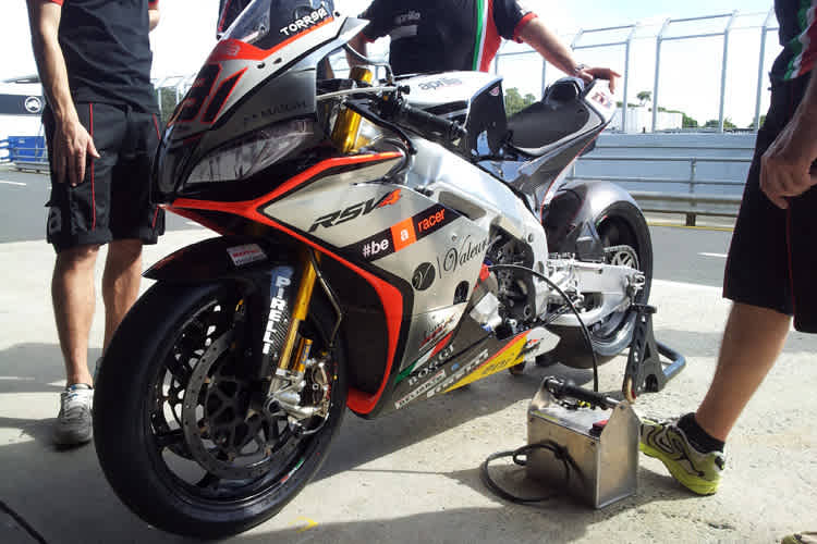 Das Aprilia-Werksteam