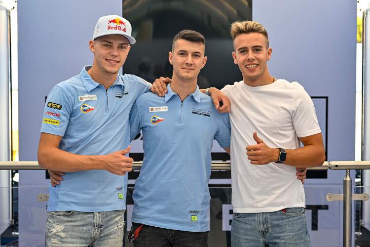 Filip Salac, Luca Gresini und Jeremy Alcoba