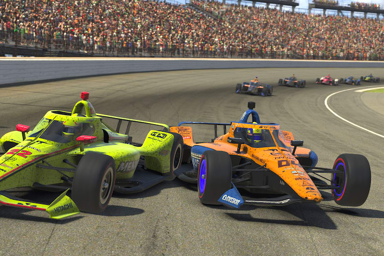 Lando Norris und Simon Pagenaud