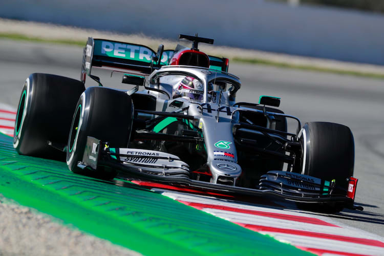 Lewis Hamilton an der Arbeit