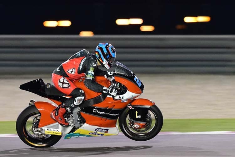 Marcel Schrötter auf seiner Kalex in Katar